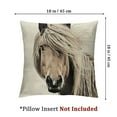 thumbnail image 4 of nygtbtfer Set of 2 Wild Animal Horse Throw Pillow Cover Vintage Black White Horse Western Decorative Pillow Case Home DecorCushion Cover for Bed Couch Sofa White, 4 of 7