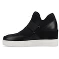 thumbnail image 3 of Journee Damari High Top Round Toe Stretch Comfort Wedge Sneaker, 3 of 10