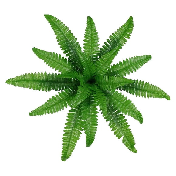 Fdelink Artificial Flowers Lifelike Artificial Fern Artificial Ferns for Outdoors Faux Ferns Ferns Artificial Plants Fern for Porch Window Home Decor 1Pc 18Piece Desktop Decoration