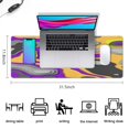 thumbnail image 5 of Purple Yellow Black Camouflage&nbsp;pad Mousewaterproofwashable&nbsp;for Office Home Work GamingmousepadsRubber Base Mousepad with Stitched Edges 31.5x11.8inches, 5 of 7