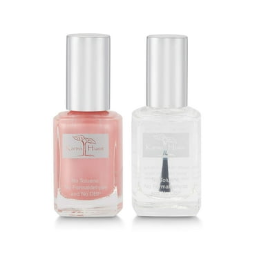 Natural Nail Polish Color with Triple 5 Base Coat Non-Toxic Nail Treatment Vegan Cruelty-Free