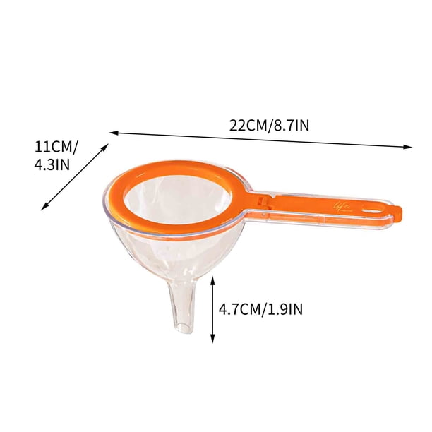Pisexur Batería de cocina Embudo multifuncional para cocina, filtro de aceite de plástico, juego de embudo para verter aceite en 1. para la cocina del hogar