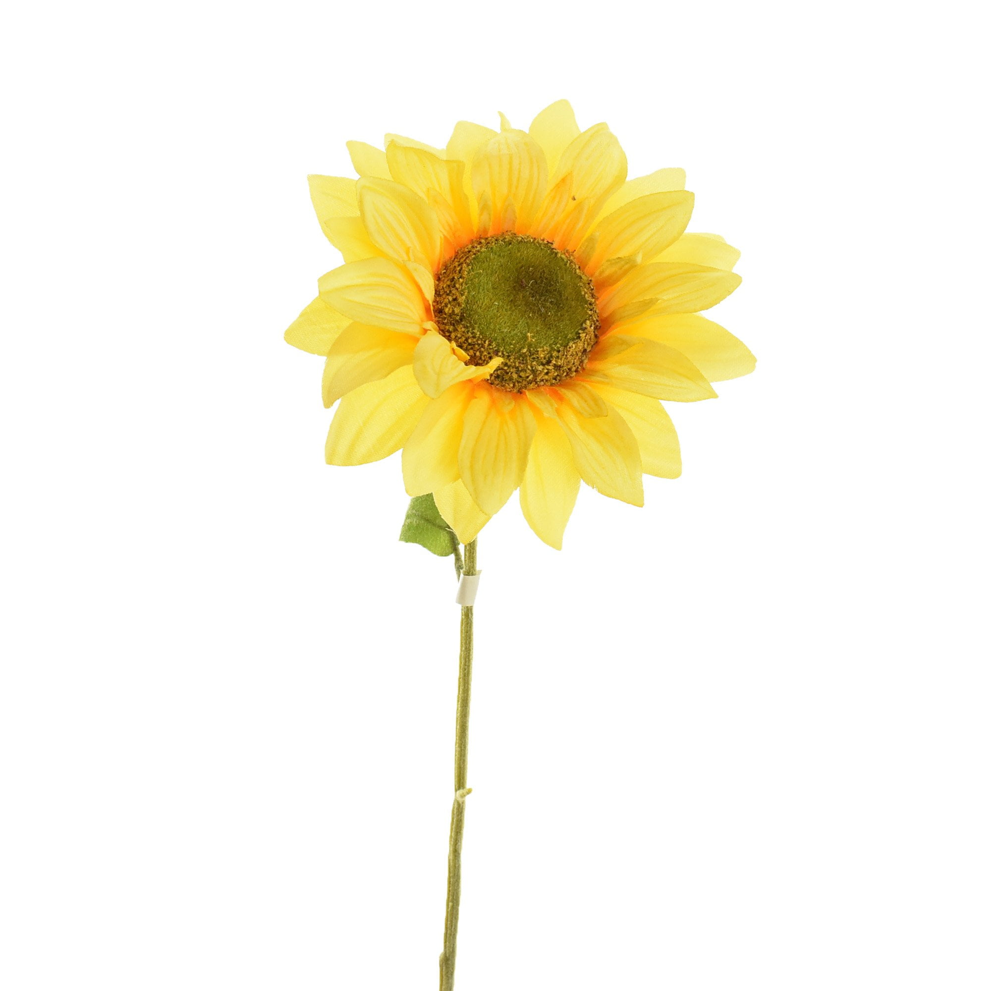 Artificial Sunflower Spray, Light Yellow, 24Inch