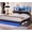 Black, variant on Twin Bed Frames with Bookcase Headboard, Wooden Bed Frame Twin Size with Charging Station, 4 Storage Drawers and LED Lights, LED Bed Frame with Type-C and USB, No Box Spring Needed, Black