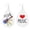 a, variant on QIQUWOHUL Tie Dyed Gradient Leather Earrings Water Drops Nurses Pencil Earrings Teacher Earrings