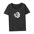 thumbnail image 4 of Camiseta para Mujer Trajes de Verano Camiseta con Cuello Redondo para Uso Diario Holiday Street SG, 4 of 7