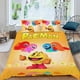 thumbnail image 2 of Pac-Man Conjunto de sábanas temático, trío de piezas, cómodo y amigable con la piel, diseño único, regalo de decoración para el hogar para familiares, amigos y fans,135cm *200cm, 2 of 6