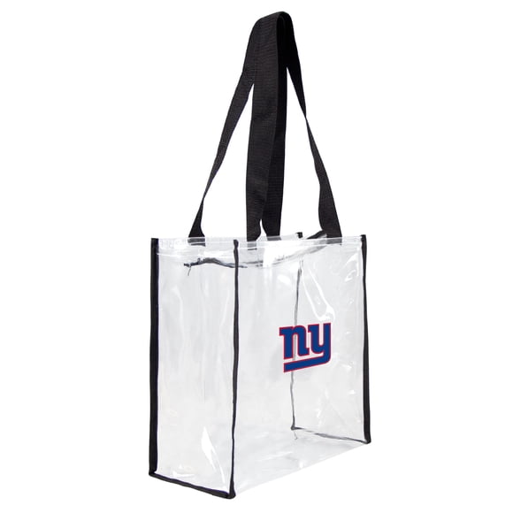Littlearth Tote Unisex Para Adultos Nfl New York Giants, Transparente, Cuadrado, Para Estadio, Transparente, 11,5" X 5,5" X 11,5"