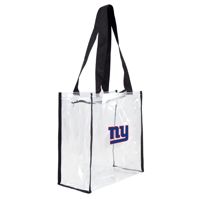 Littlearth Tote Unisex Para Adultos Nfl New York Giants, Transparente, Cuadrado, Para Estadio, Transparente, 11,5" X 5,5" X 11,5"