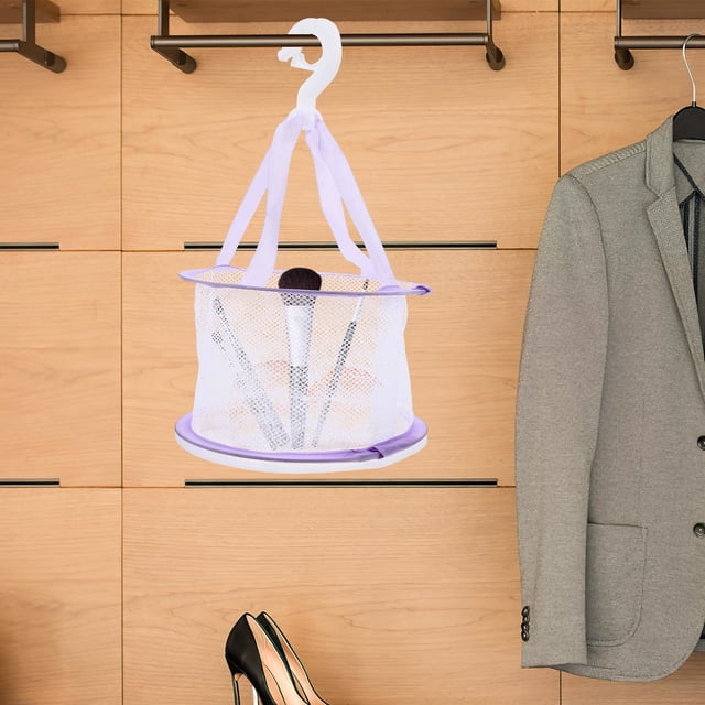 SWETRACE Organizador Colgante De Para Herramientas De Maquillaje En Malla Morado