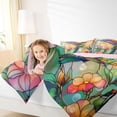 thumbnail image 3 of Erosebridal Chic Hummingbird Bedding Comforter Set for Girls, Pink Floral Flower Full Bedding Set, Pink Reversible, 7-Piece, 3 of 5