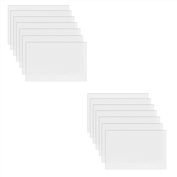 Refrigerator Mats for Shelve, 14 PCS Refrigerator Liners Washable Fridge and Mats Cabinet Transparent