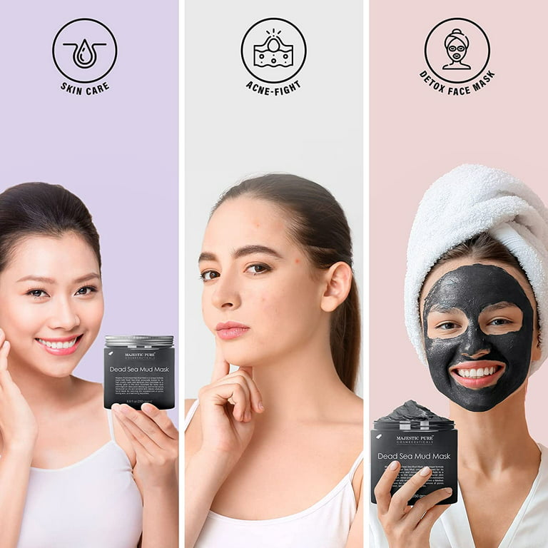 Perpetual Optø, optø, frost tø Bølle Majestic Pure Dead Sea Mud Mask for Face and Body - Natural Skin Care for  Women and Men - Best Facial Cleansing Clay for Blackhead, Whitehead, Acne  and Pores - 8.8 fl oz - Walmart.com
