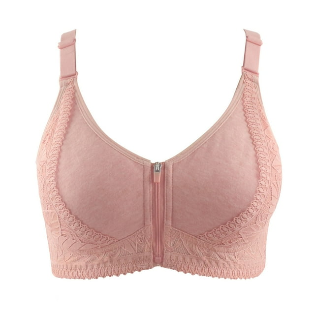 B91xZ Sheer Mesh Demi Underwire Bra Full Figure Lightly Lined Smoothing Underwire Bra,Rose Gold 46