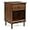Walnut, variant on Traditional Wood 1 Drawer Nightstand Side Table Bedroom Storage Drawer and Shelf Bedside End Table, 18 Inch, Caramel