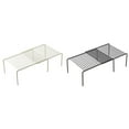 thumbnail image 1 of Retractable Kitchen Rack Shelf Cabinet Holder Telescopic Adjustable Pot Bowls Shelves Storage Organizer Cupboard Bathroom White, 1 of 8
