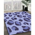 thumbnail image 2 of Ahgly Company Indoor Square Patterned Deep Periwinkle Purple Area Rugs, 5' Square, 2 of 6