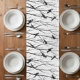 thumbnail image 6 of Black Branches Birds Table Runner - 72 Inch Long, Kitchen Dining Table Runner Dresser Scarves, Modern Abstract Forest Silhouettes Farmhouse Decor for Coffee Tables Wedding Party Banquet, 6 of 8