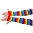 thumbnail image 5 of RENACLIPY 1 Pair Colorful Fingerless Arm Sleeves for Girls, Polyester Cotton Blend, Comfortable Cosplay and Dress-Up Accessory, 5 of 8