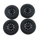 thumbnail image 1 of Neumáticos de plástico duro Llantas duraderas Negro/Rojo para th Car Truck (paquete de 4) Neumáticos, 1 of 7