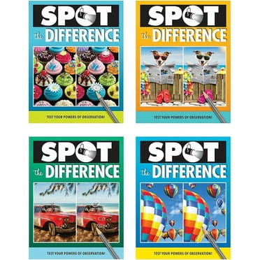 PAPP Spot the Difference Puzzle Books - 4 Pack