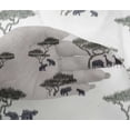 thumbnail image 4 of oneOone Viscose Chiffon Fabric Tree & Animals Ikat Printed Fabric 1 Yard 42 Inch Wide, 4 of 4