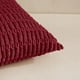 thumbnail image 4 of Fundas de almohada decorativas Fancy Homi Burgundy Corduroy 55x55 cm, 4 of 7