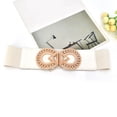 thumbnail image 3 of Harpily Clearance Prime Womens Belts Women Stretchy Belt For Dresses Vintage Elastic Wide Waist Belt, 3 of 4