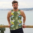 thumbnail image 6 of KLL Surfing Dinosaur Print Men's Muscle Gym Workout Stringer Tank Tops Bodybuilding Fitness T-Shirts Tank Tops Men-Medium, 6 of 7