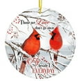 thumbnail image 6 of Flagwix Sympathy Gifts for Loss of Mom, Dad, Husband, Wife - Memorial Gifts Cardinal Birds Hanging Decor - My Mind Still Talks to You Ceramic Ornaments Double-sided Printed (1pcs), 6 of 9