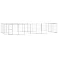 thumbnail image 5 of vidaXL Outdoor Dog Kennel Dog Pen Pet Crate Kennel Cage Fence for Yard Steel, 5 of 10