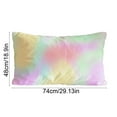 thumbnail image 3 of ToyKingdee Rainbow Color Pillowcase, Silky Soft Satin Throw Bed Pillow Cover Case, Fantasy Colorful Swirl Breathable Pillow Sham Decorative Protector for Bed, 3 of 6