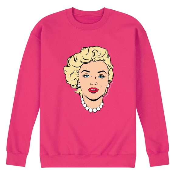 Marilyn Monroe - Marilyn Monroe Portrait - Men's Crew Fleece Sweatshirt