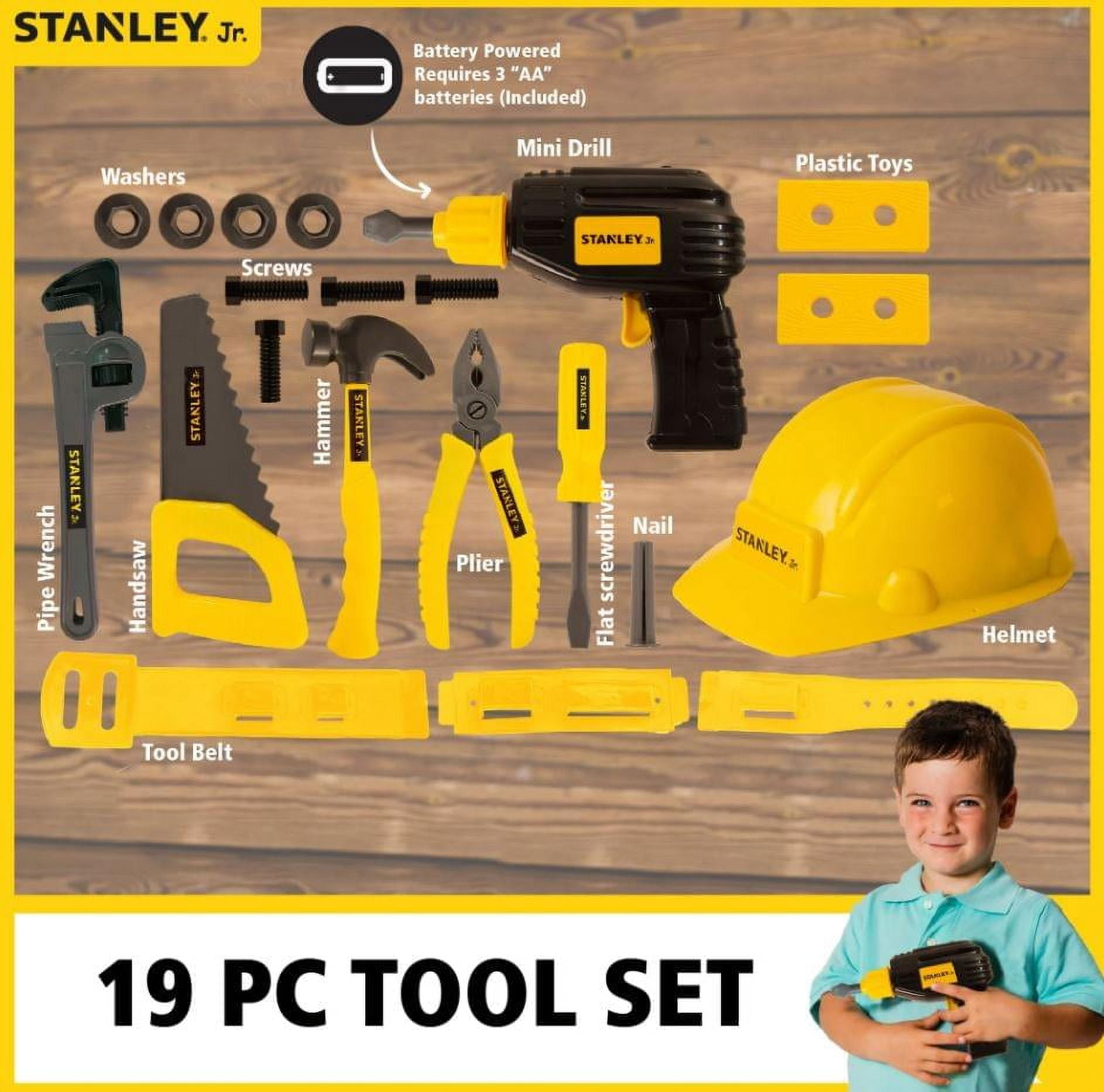 Stanley Jr Tall Birdhouse Kit and 5-Piece Tool Set (Tool Belt Not Included)