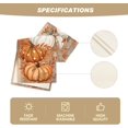 thumbnail image 5 of SM-XLHN Orange Polka Dot Pumpkin Eucalyptus Wood Fall Table Runner, Seasonal Autumn Kitchen Dining Table Decoration for Home Party Decor 13x72 Inch, 5 of 6