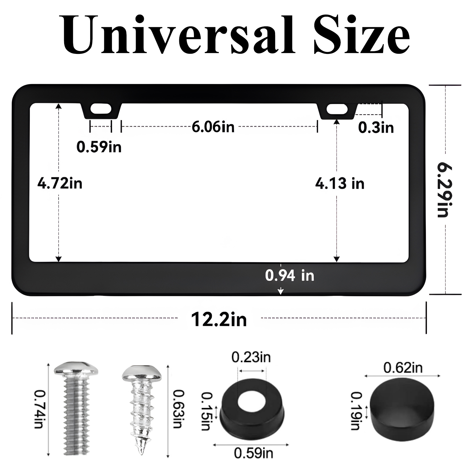 Cyrico Stainless Steel License Plate Frames photo 8