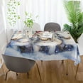 thumbnail image 6 of YAZAOO Square Tablecloth Christmas White Unicorns Pattern Tableclothes, 6 of 9