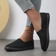 thumbnail image 5 of Womens Lightweight Canvas Slip On Sneakers Comfortable Non Slip Work Shoes Breathable Casual Dress Shoes, 5 of 8