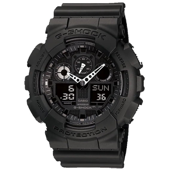 Casio GA100-1A1 G-Shock X-Large Black Ana / Digi Dial Resin Strap Men Watch NEW