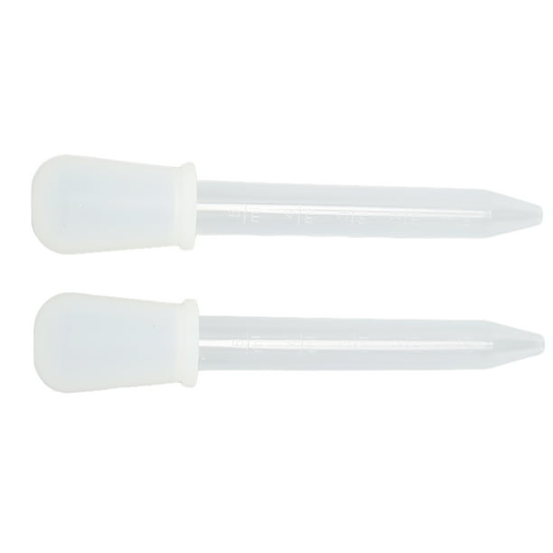 Gotero Pequeño, Material De Silicona, Gotero Líquido, Compacto, Portátil, Capacidad De 5 Ml, Seguro, Confiable Para Experimentos Científicos Para El Hogar Para Proyectos De ANGGREK Blanco