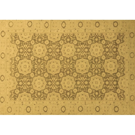 Ahgly Company Indoor Rectangle Oriental Brown Traditional Area Rugs, 5' x 7'