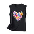 thumbnail image 4 of QUNYINEY Sleeveless Women's Tank Tops Love Heart Crewneck Casual Muscle Shirts Summer Loose Tank Tops, 4 of 4