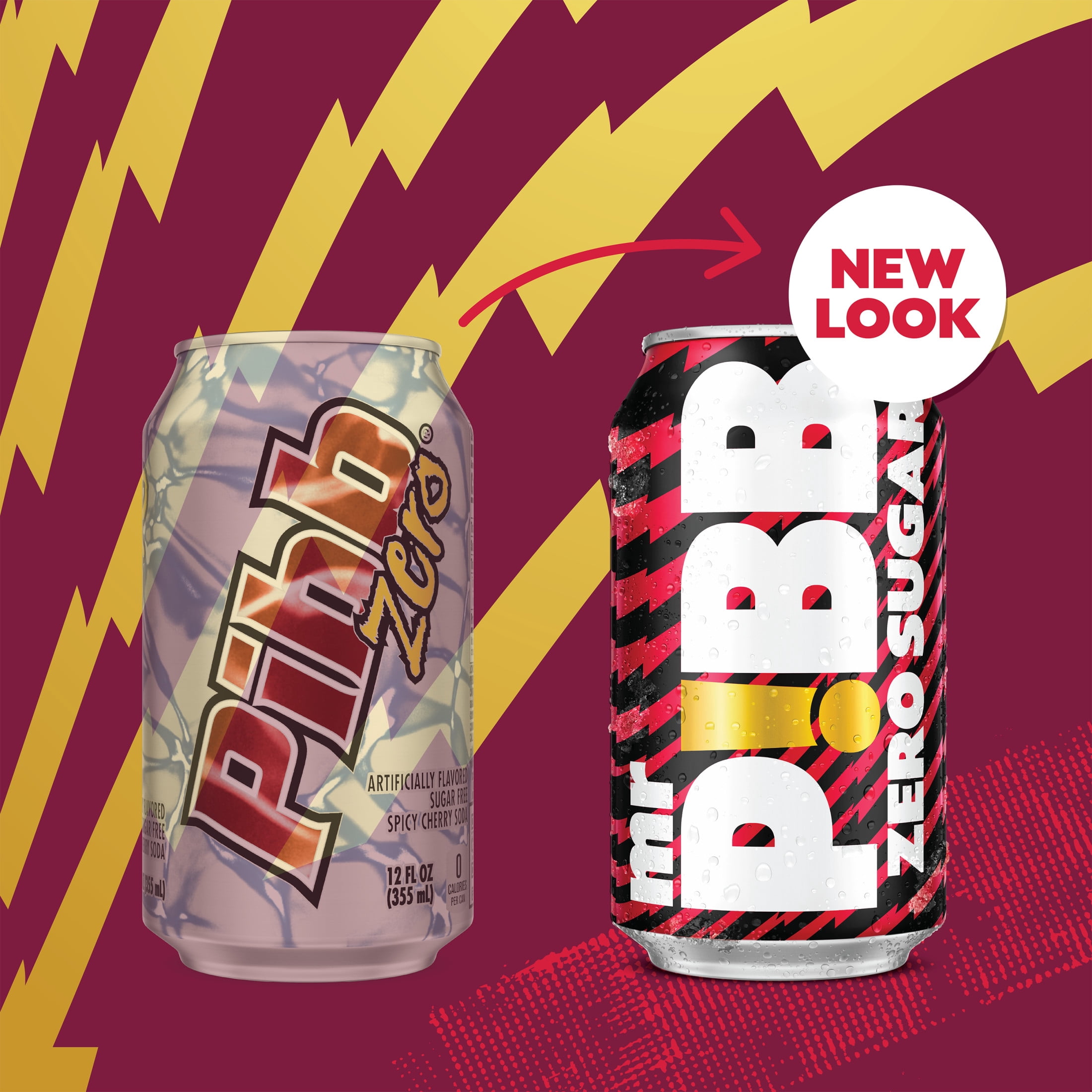Mr. Pibb Zero Sugar Cherry Soda Pop Fridge Pack Cans, 12 fl oz, 12 Pack