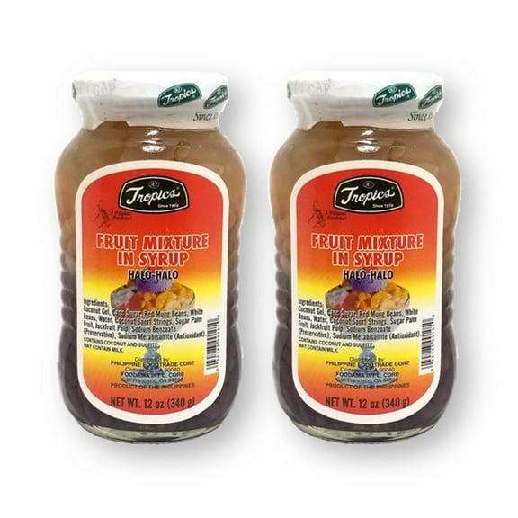 Tropics Halo-Halo Fruit Mixture in Syrup 12 Oz. X 2 (Pack of 2)