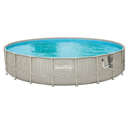 summer pool ladder waves swimming ground above backyard 20ft 48in