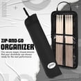 thumbnail image 3 of Funda para baquetas Flexzion para música de percusión con 4 pares de baquetas, 3 of 9