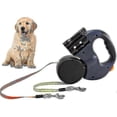 thumbnail image 1 of Retractable Double Dog Leash, 3m Double Dog Leash Compatible With Two Dogs Flexible Double Dog Leash With Non-slip Handle, Compatible With Small And M, 1 of 5
