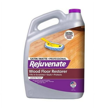 Rejuvenate Professional Wood Floor Restorer and Polish with Durable Finish Easy Mop On Application Satin Finish 128oz 128 Fl Oz (Pack of 1)