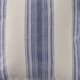 thumbnail image 6 of Laddha Home Designs Handwoven Striped Cotton Throw Pillow Cover - 18" - Blue and White, 6 of 9