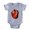 Heather Grey, variant on CafePress - Heart Colored_Tr - Cute Infant Baby Football Bodysuit